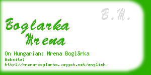 boglarka mrena business card